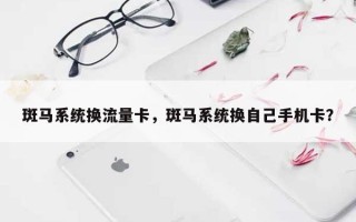 斑马系统换流量卡，斑马系统换自己手机卡？