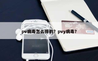 pv病毒怎么得的？pvy病毒？