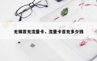 无锡首充流量卡，流量卡首充多少钱