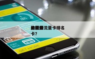最新的流量卡排名
，近来
比较好
的流量卡？