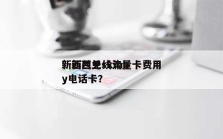 新西兰无线流量卡费用？新西兰skinny电话卡？
