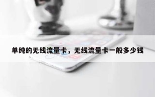 单纯的无线流量卡，无线流量卡一般多少钱