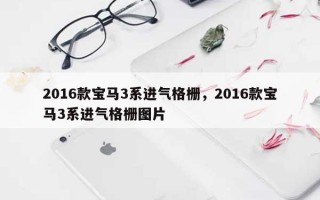 2016款宝马3系进气格栅，2016款宝马3系进气格栅图片