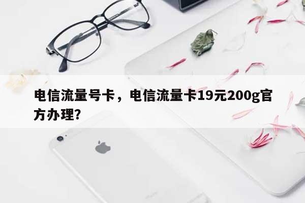 电信流量号卡，电信流量卡19元200g官方办理？-第1张图片