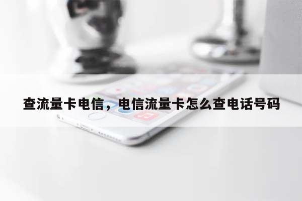 查流量卡电信，电信流量卡怎么查电话号码-第1张图片