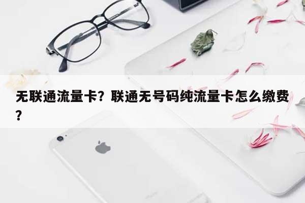 无联通流量卡？联通无号码纯流量卡怎么缴费？-第1张图片