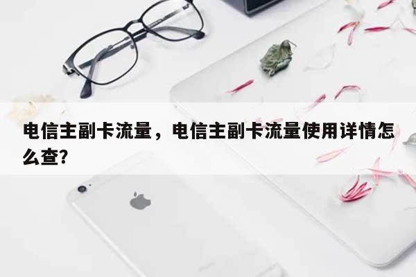 电信主副卡流量，电信主副卡流量使用详情怎么查？-第1张图片