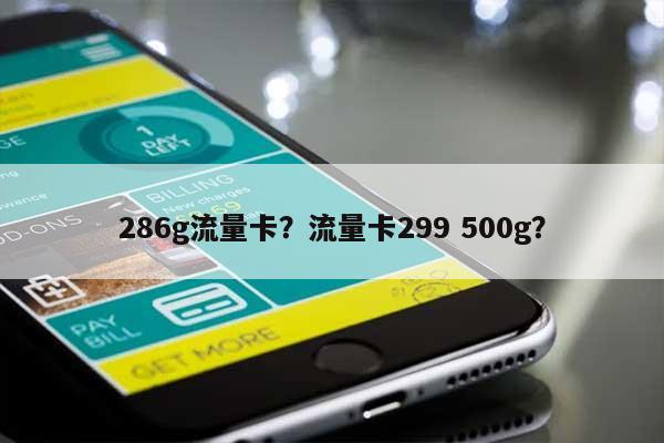 286g流量卡？流量卡299 500g？-第1张图片